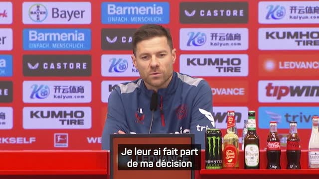 Bayer Leverkusen - Xabi Alonso reste et est "convaincu d'avoir pris la bonne décision"