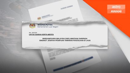 Kedutaan selamatkan rakyat Malaysia jadi mangsa penipuan