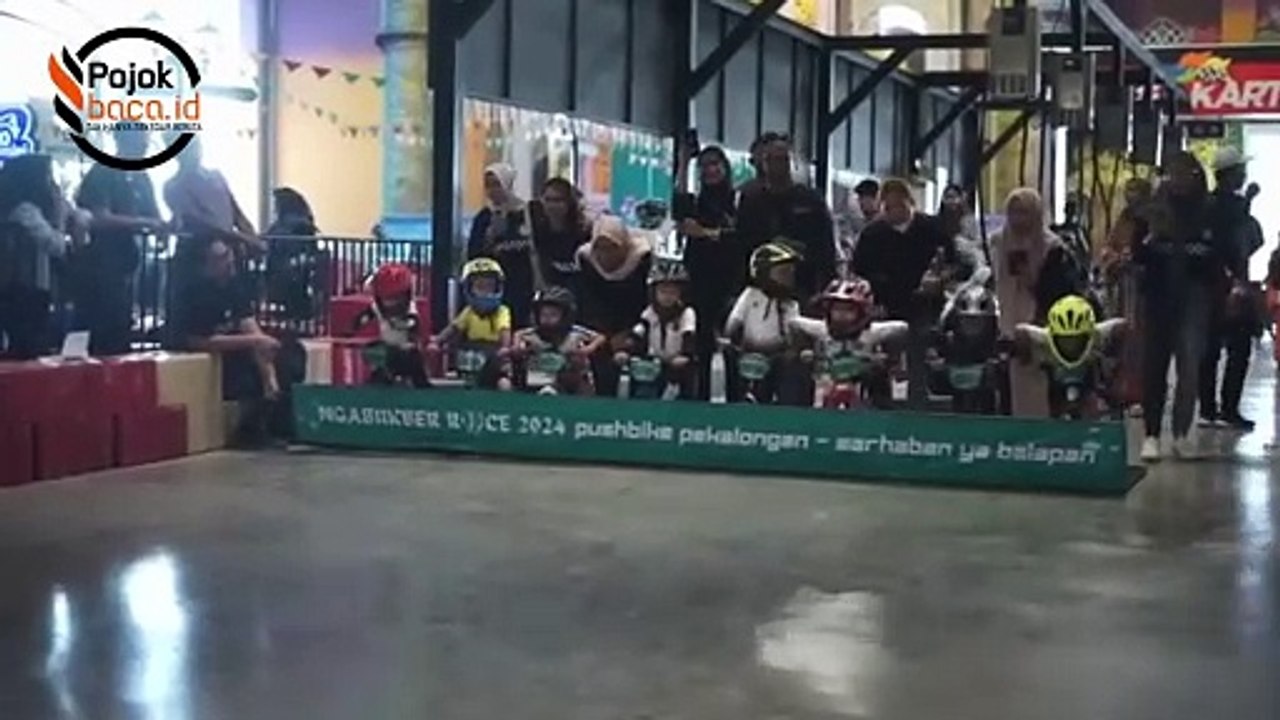 Ngabukber Race, Serunya Puluhan Rider Cilik Beraksi di Balapan Pushbike Pekalongan