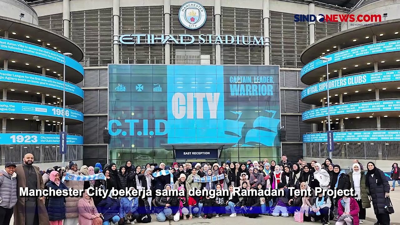 Merdunya Kumandang Azan Magrib di Stadion Manchester City saat Gelar Buka Puasa Bersama