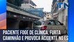 Paciente foge de clínica , furta caminhão e provoca acidente no ES