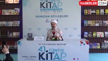 Diyanet İşleri Başkanı Erbaş, İstanbul'da söyleşi ve imza gününe katıldı