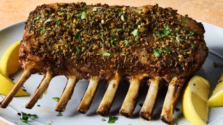 Trust Us—Anyone Can Pull Off This Garlicky-Herb Rack Of Lamb