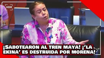 ¡VEAN! ¡Sabotearon al tren maya! ¡’la ekina’ es destruida por morena por amenazar con descarrilarlo!