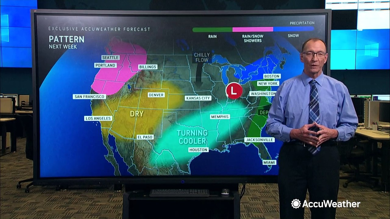 A long-range look at wet weather headed for central US