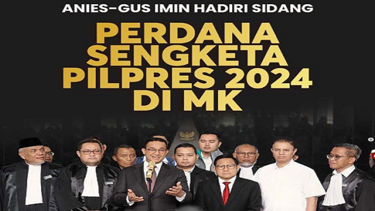 ANIES BASWEDAN SEBUT PILPRES 2024 TAK BERJALAN SECARA BEBAS, JUJUR, DAN ADIL