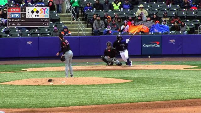 ¡Luisangel Acuña acaba de conectar su primer HR de la temporada en la filial AAA de los Mets!