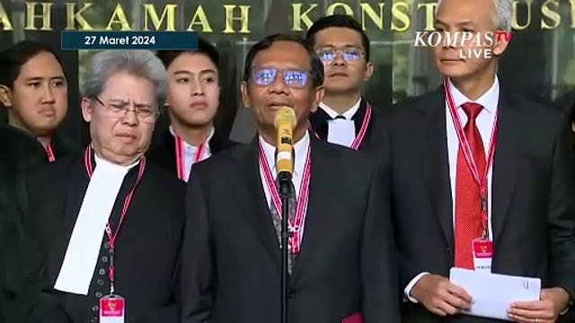 [FULL] Pernyataan Ganjar-Mahfud Usai Sampaikan Gugatan di Sidang Perdana Sengketa Pilpres 2024