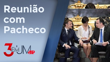 Visita de Macron ao Senado contou com 5 parlamentares