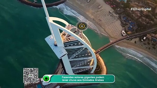Fazendas solares gigantes podem levar chuva aos Emirados Árabes