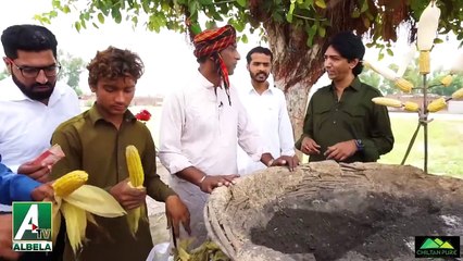 Goga Pasroori as a CHHALLI faroosh and Saleem Albela as a Customer