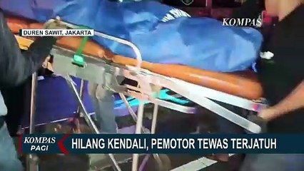 Hilang Kendali, Pengendara Motor di Duren Sawit Tewas Terjatuh