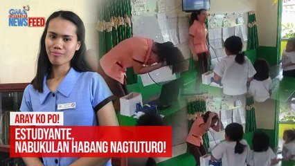 Video herunterladen: Estudyante, nabukulan habang nagtuturo! | GMA Integrated Newsfeed