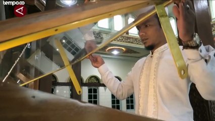 Masjid di Wonosobo, Menyimpan Al-Quran dari Pelepah Daun Kurma