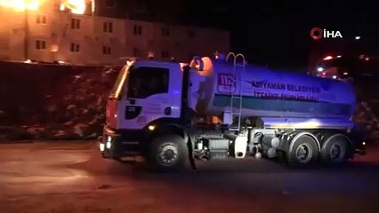 İşçilerin kaldığı konteyner yatakhane alevlere teslim oldu