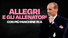 Juve, Allegri a quota 500 panchine: la top 5 degli allenatori più presenti