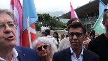 Jean-Luc Mélenchon est à La Réunion