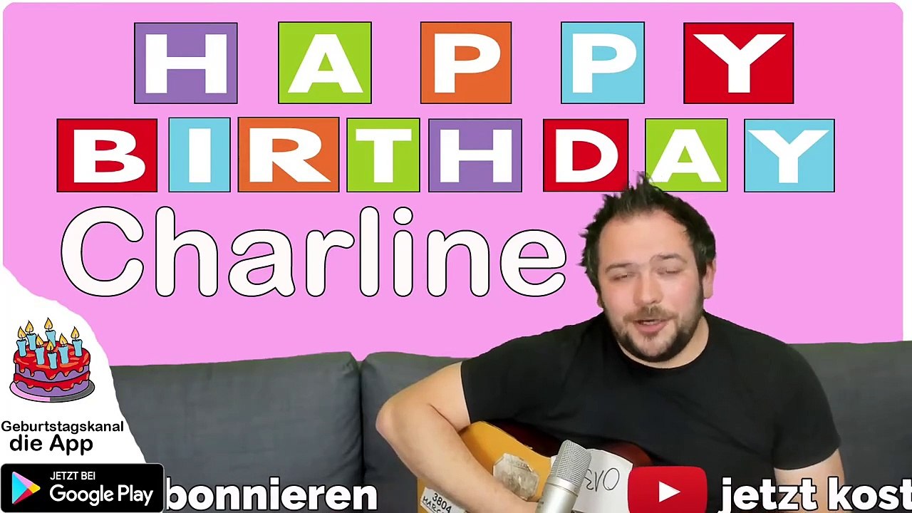 Happy Birthday, Charline! Geburtstagsgrüße an Charline