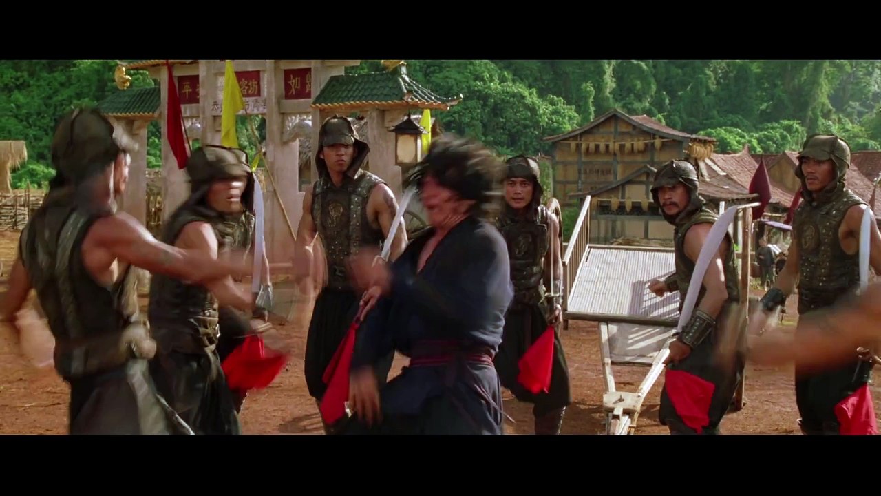 Jackie Chan as part of 10 Tigers vs Black Scorpions in the film