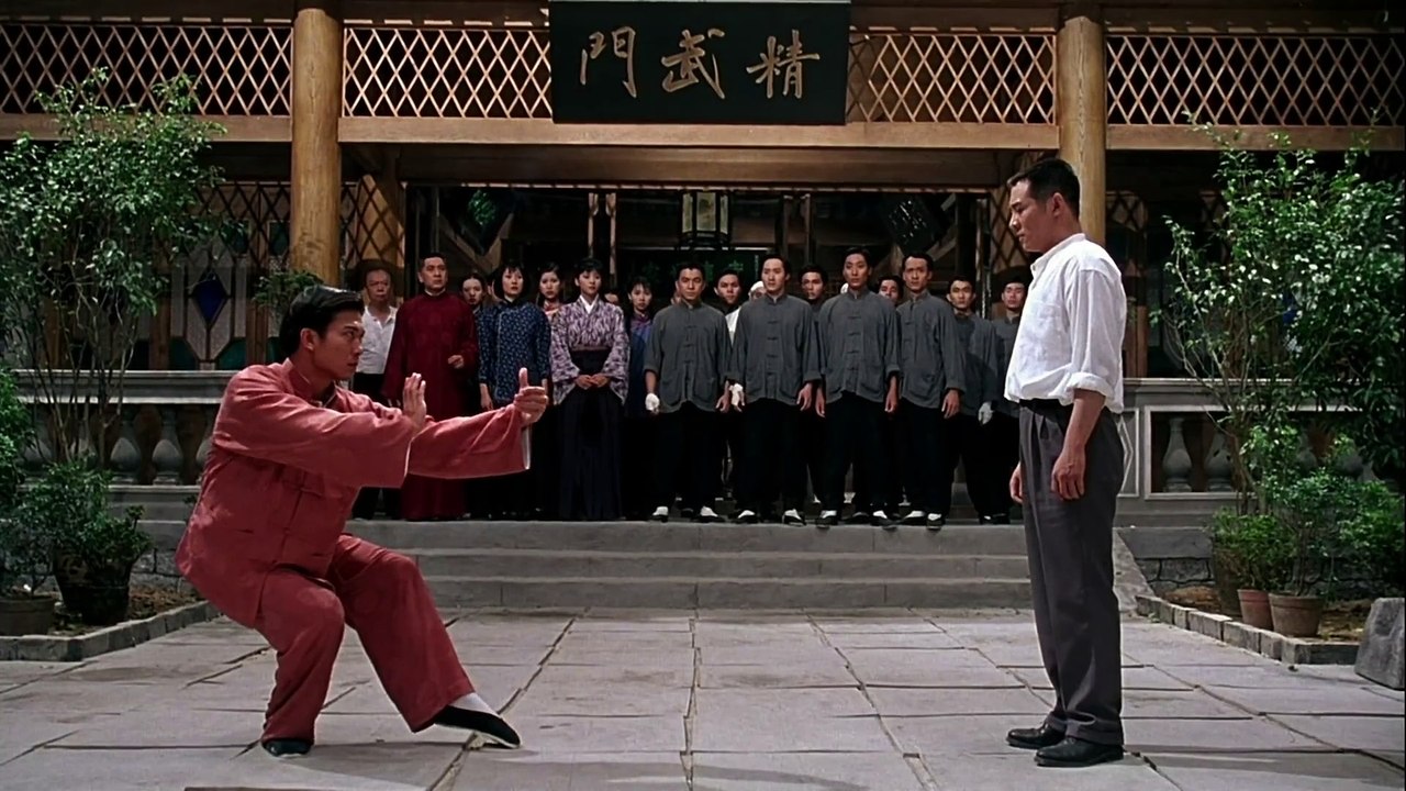 Jet Li vs Thinyan in the film FIST OF LEGEND (1994)