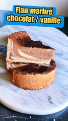 FLAN MARBRÉ CHOCOLAT/VANILLE  ! T'en veux ?!