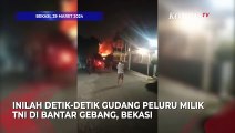 Detik-Detik Gudang Peluru Milik TNI Meledak hingga Terbakar di Bantar Gebang Bekasi