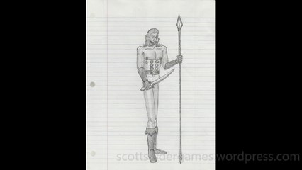 Barbarian Pencil Sketch Video #59 (03-30-2024)