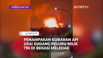 Dentuman dan Penampakan Kobaran Api Usai Gudang Peluru Milik TNIdi Bekasi Meledak
