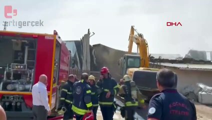 Isı yalıtım malzemeleri fabrikasında yangın