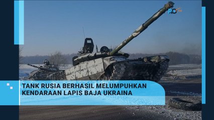 Tank Rusia Lumpuhkan Tank Ukraina