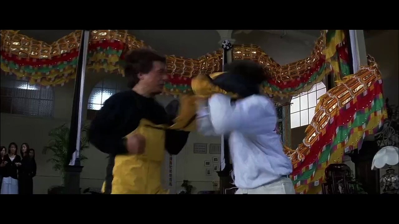 Jackie Chan fights with a dozen bodyguards  Police Story 4 First Strike (1996)