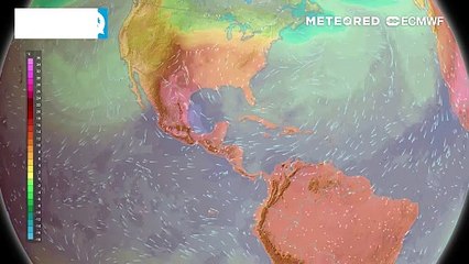 Temperatura a 850 mb: intenso calor superará 45 °C