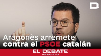Aragonès arremete contra el PSOE catalán y lo define como «el partido del no»