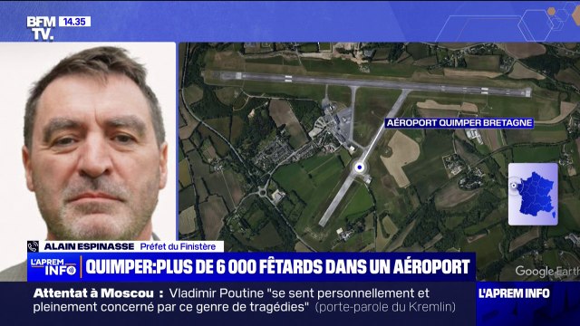 Rave party à l'aéroport de Quimper: environ 6.000 fêtards sur place, affirme le préfet du Finistère