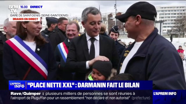 Opération anti-trafic de drogue place nette XXL : Gérald Darmanin est arrivé à Saint-Denis pour faire le bilan