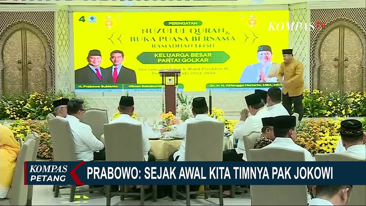 Apa Maksud Perkataan Prabowo Subianto 'Timnya Pak Jokowi' di Hadapan Airlangga Hartarto?