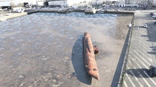 Un sous-marin allemand découvert dans le port de Saint-Nazaire !