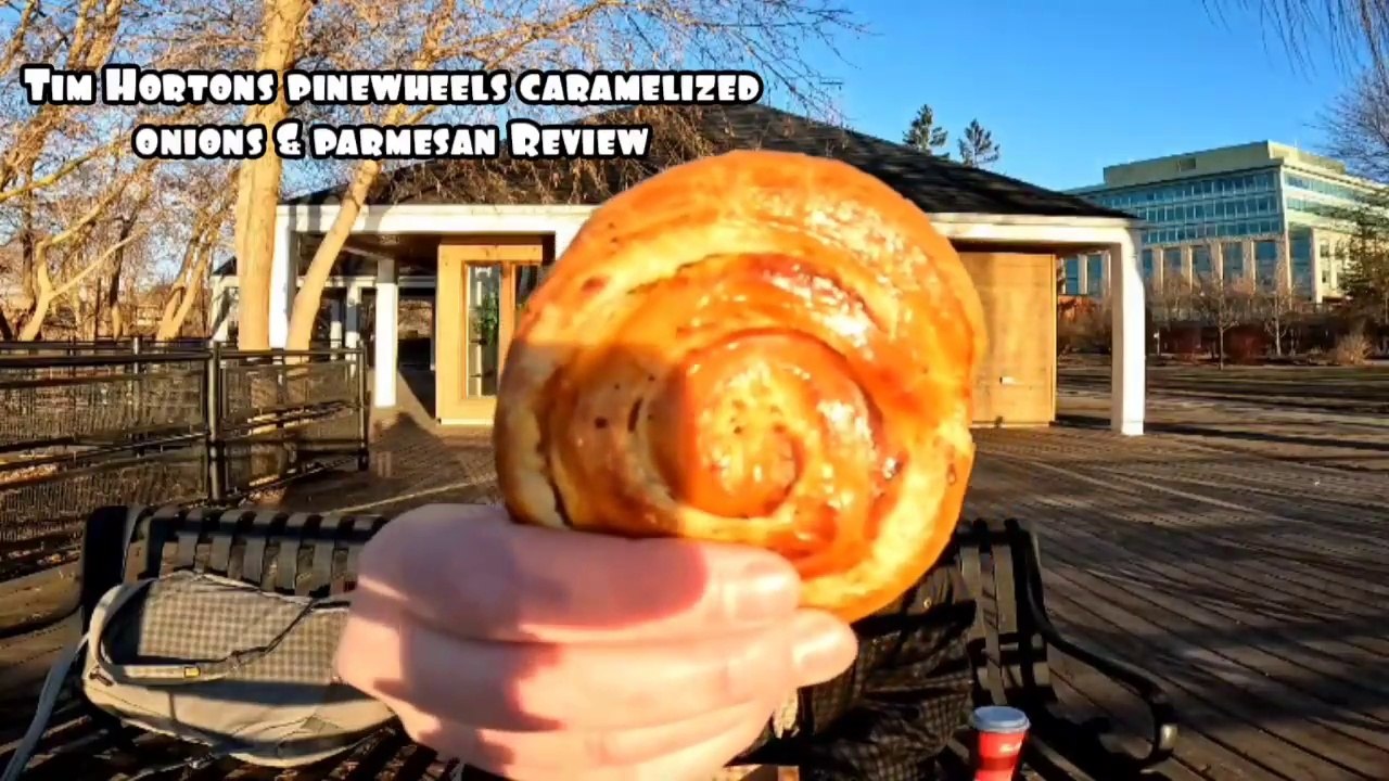 Tim Hortons PineWheels Caramelized Onions & Parmesan Review