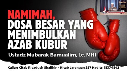 Ustadz Mubarak Bamualim: Kitab Riyadhus Shalihin Hadits 1537-1542