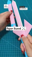 Diy paper sword | homemade art and craft