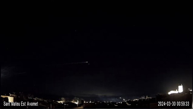 Detectan un posible misil balístico sobrevolando Cataluña y la Comunidad Valenciana