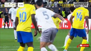 Al Nassr vs Al Taee 5-1- All Goals _ Highlights - 2024 Ronaldo Hat trick(720P_HD)