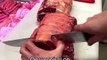 Couper un morceau de viande de 500 grammes pile