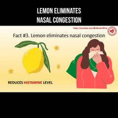 Lemon eliminates nasal congestion