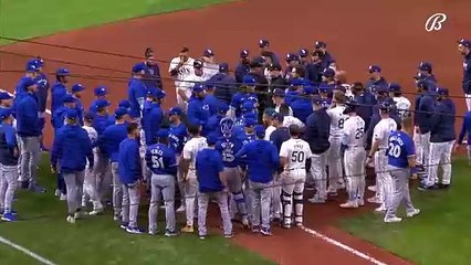 MLB: se vaciaron las bancas en Tripicana Field