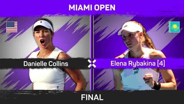 Collins stuns Rybakina to win Miami Open