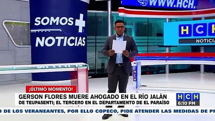 Se reporta una persona ahogada en Teupasenti, El Paraíso