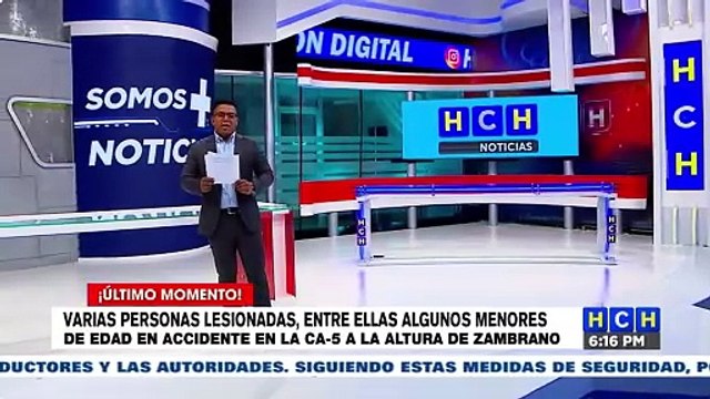 Brutal accidente vial deja varias personas gravemente heridas en la CA-5 a la altura de Zambrano