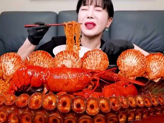 Big Octopus Eating Mukbang in 1 person
