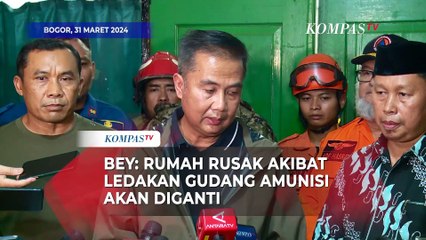 Pj Gubernur Jabar: Rumah Rusak Akibat Ledakan Gudang Amunisi Akan Diganti
